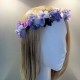 conjunto corona morada + cinturón estrecho morado