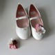 Dos Clips para zapatos rosa para primera comunión