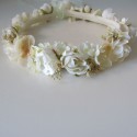 Ivory and cream flower crown.