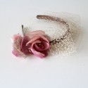 Rose headband and veil