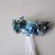 Pasador para pelo o de flores azul porcelana