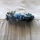 Hair clip porcelain blue flowers