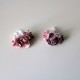 Two Powder old Pink Shoe Clips for First Communion