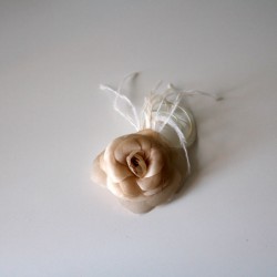 Brown silk camellia