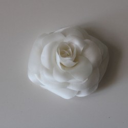 Silk camellia in colour white