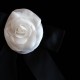 Silk camellia in colour white