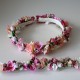 aged pink crown set + pink narrow belt