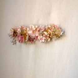 Big pink flower clip