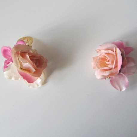 Dos Clips para zapatos rosas