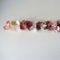 Potpourri belt in powder pink, off-white and ivory tones