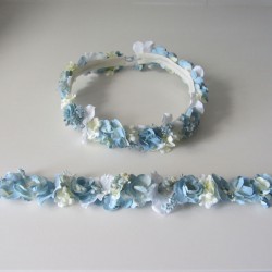 blue crown set + blue narrow belt