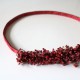 Red leather strap with red seed