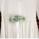 Prendido para vestido de flores verde agua. COLECCIÓN EMPOLVADOS