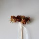 Large brown flower barrette