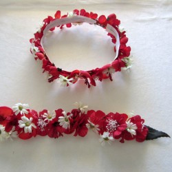 red crown + red belt set